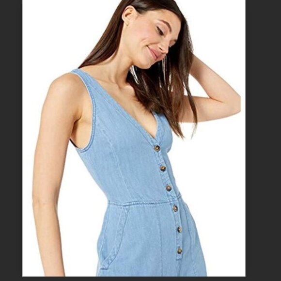 BCBG Max Azria Denim Jumpsuit - Picture 9 of 11